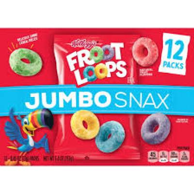 Kellogg’s Fruit Loops Jumbo Snax, 5.4 oz