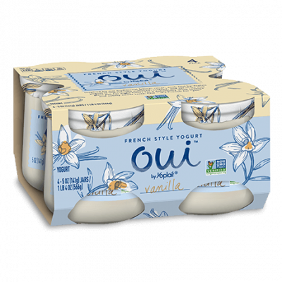 Yoplait Oui French Style Yogurt, Vanilla, 4 ct