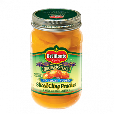 Del Monte Orchard Select Sliced Peaches - In Water No Sugar Added, 19 oz