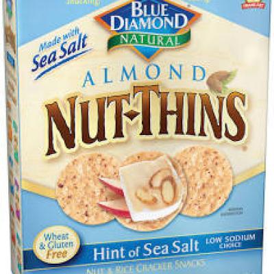 Blue Diamond Almond Nut-Thins with a Hint of Sea Salt, 4.5 oz