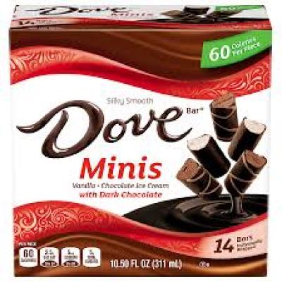 Dove Minis with Dark Chocolate, 10.5 oz