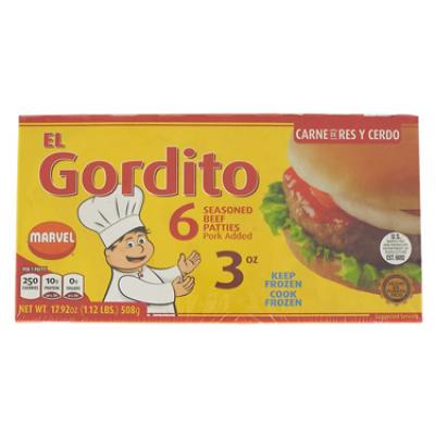 El Gordito BBQ Beef Patties, 1.5 lbs