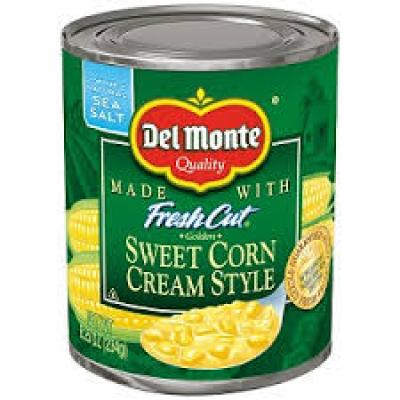 Del Monte Sweet Corn Cream Style, 8.25.oz