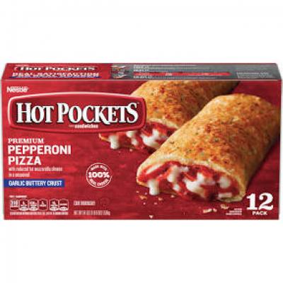 Hot Pockets Pepperoni Pizza, Garlic Buttery Crust, 54 oz