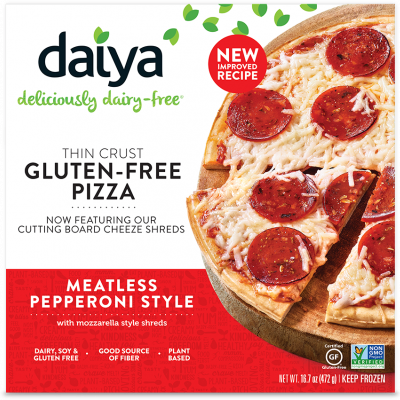 Daiya Meatless Pepperoni Thin Crust Pizza, 15.7 oz