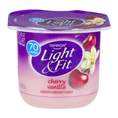 Dannon Light and Fit Cherry Vanilla Nonfat Yogurt, 6 oz