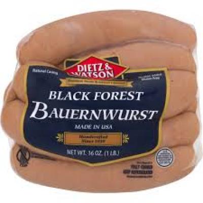 Dietz and Watson Black Forest Bauernwurst, 16 oz