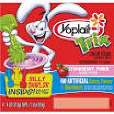 Yoplait Trix Strawberry Punch Low Fat Yogurt, 4 oz, 4 count