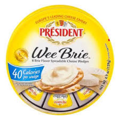 Président Wee Brie (Spreadable Wedges), 4.9 oz