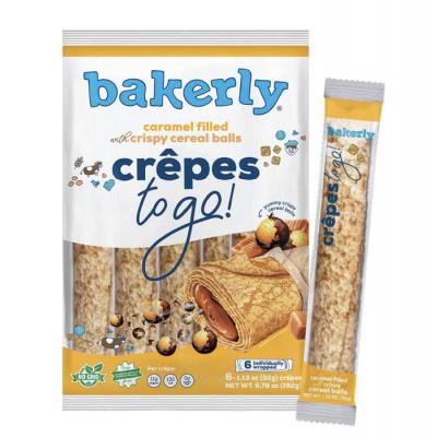 Bakerly Crunchy Crepes Caramel Filled, 6 ct