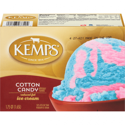 Kemps’ Cotton Candy Reduced Fat Ice Cream 1.75 qt