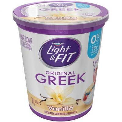 Dannon Light & Fit Greek Vanilla Yogurt 32 oz