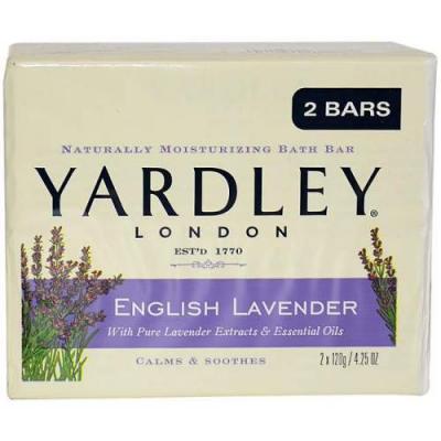 Yardley London English Lavender Bar Soap - 2 x 4.25 oz Soap