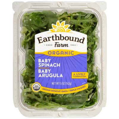 Earthbound Farms Organic Baby Spinach and Arugula, 5 oz