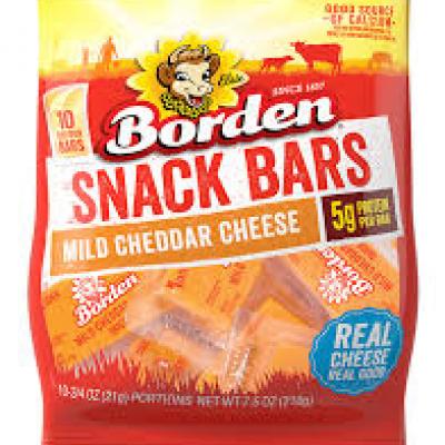 Borden Snack Bars Mild Cheddar Cheese, 7.5 oz