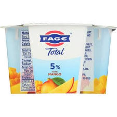 Fage Total 5% Milkfat with Mango, 5.3 oz