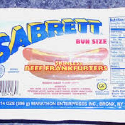 Sabrett Beef Frank Bun Size, 14 oz