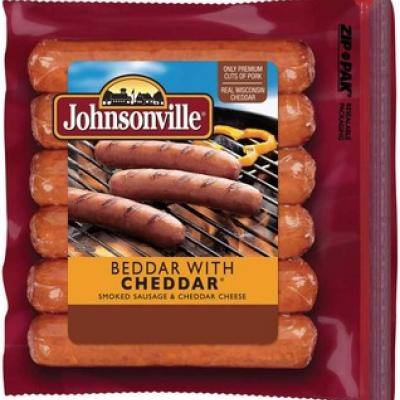 Johnsonville Sausage Beddar with Cheddar, 14 oz