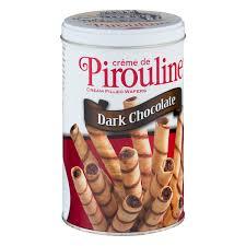 Pirouline Rolled Wafers Filled with Dark Chocolate, 14 oz Tin