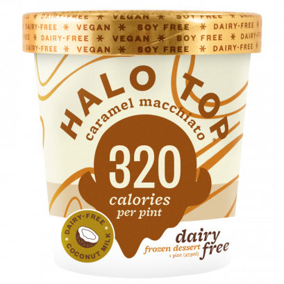 Halo Top Dairy-Free Frozen Dessert Caramel Macchiato, 1 pt