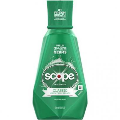 Scope Classic Original Mint Flavor Mouthwash, 16.9 fl oz