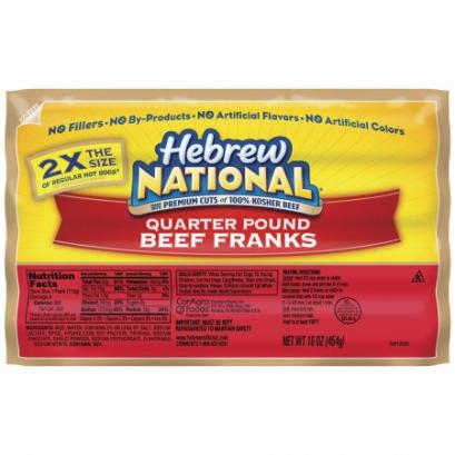 Hebrew National Beef Franks, 16 oz