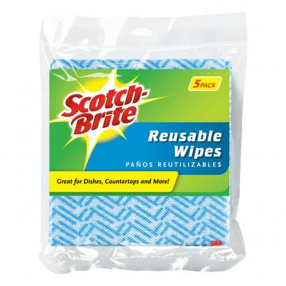 Scotch Brite Reusable Wipes, 3 ct