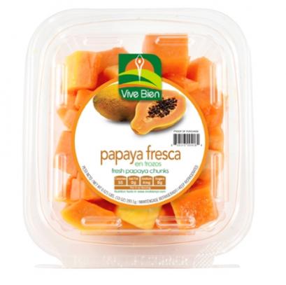 ViveBien Papaya (Trozos), 10 oz