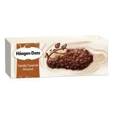 Haagen Dazs Vainilla/Almond Caramel Ice Cream Bar, 1 ct