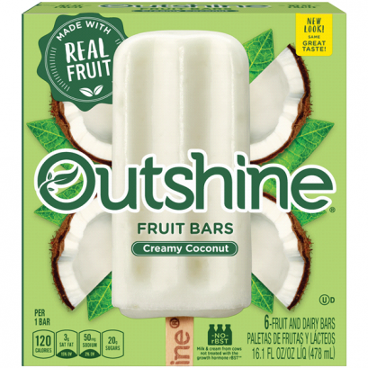 Outshine Creamy Coconut Fruit Bars 6 ct