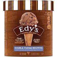 Edy's Chocolate Fudge Brownie Ice Cream, 1.5 quart