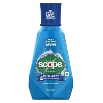 Scope Outlast Long Lasting Peppermint Flavor Mouthwash 16.9 fl oz