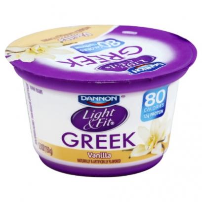 Dannon - Light & Fit Greek Nonfat Yogurt - Vanilla 5.30 oz