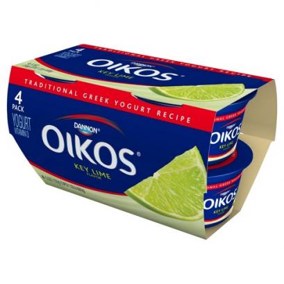 Dannon Oikos Key Lime Greek Yogurt, 5.3 oz 4 ct