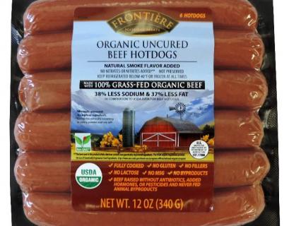 Frontiere Organic Uncured Hot Dogs, 12 oz