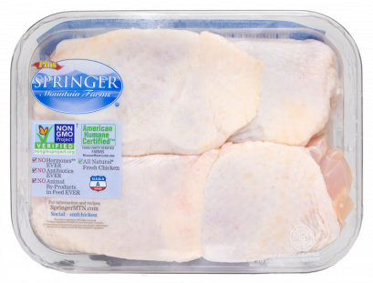 Springer Mountain Farms Chicken Thighs, 28 oz