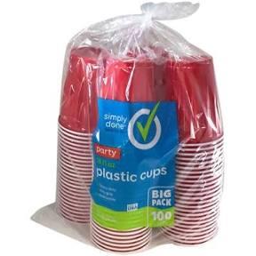 Simply Done Plastic Party Cups (18 oz), 100 ct