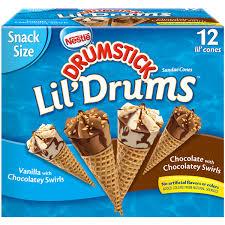 Nestlé Drumstick Lil' Drums Vanilla & Chocolate Ice Cream Bars, 12 ct