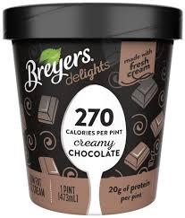 Breyers Delights Creamy Chocolate Ice Cream, 16 oz