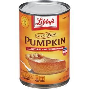 Libby’s 100% Pure Pumpkin, 15 oz