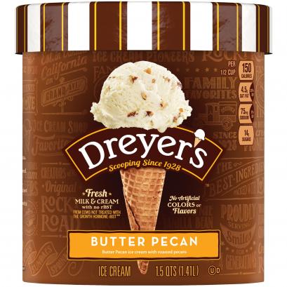 Edy's Butter Pecan Ice Cream, 1.5 quart