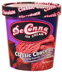 DeConna Classic Chocolate Ice Cream, 16 oz