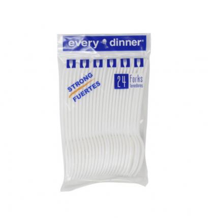 Every Dinner Plastic Forks, 24 ct