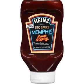 Heinz Memphis Sweet and Spicy BBQ Sauce, 20.4 oz