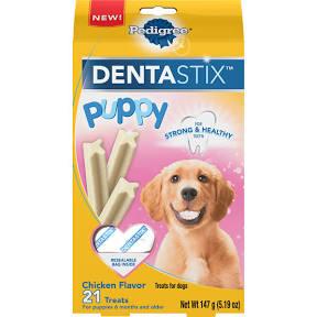 Dentaste x Puppy Treats, Chicken Flavor, 21 ct