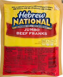 Hebrew National Jumbo Beef Franks, 12 oz