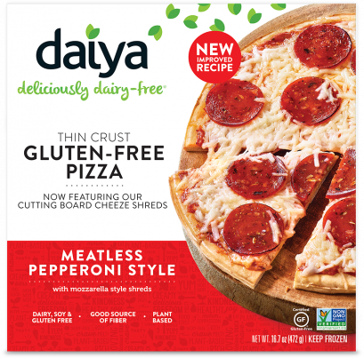 Daiya Meatless Pepperoni Thin Crust Pizza, 15.7 oz