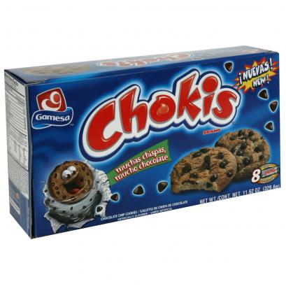 Gamesa Chokis Chocolate Chip Cookies 11.62 oz Box