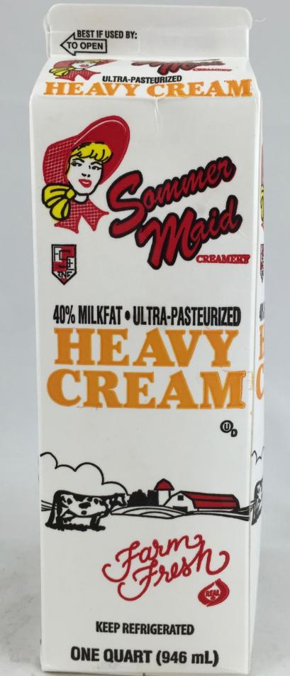 Sommer Maid Heavy Cream, 1 qt