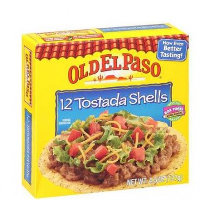 Old El Paso Tostada Shells - 12 shells ea